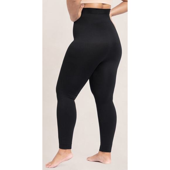 Empetua High Waisted Shaping Full Length Leggings Size Small Navy Blue NEW Women - Picture 2 of 6